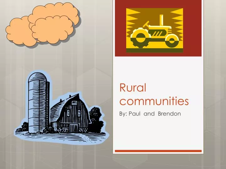 rural communities