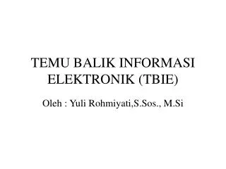 temu balik informasi elektronik tbie