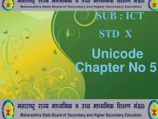 Unicode Chapter No 5