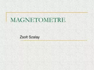 magnetometre