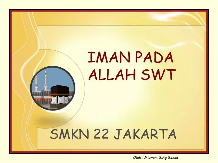 iman pada allah swt