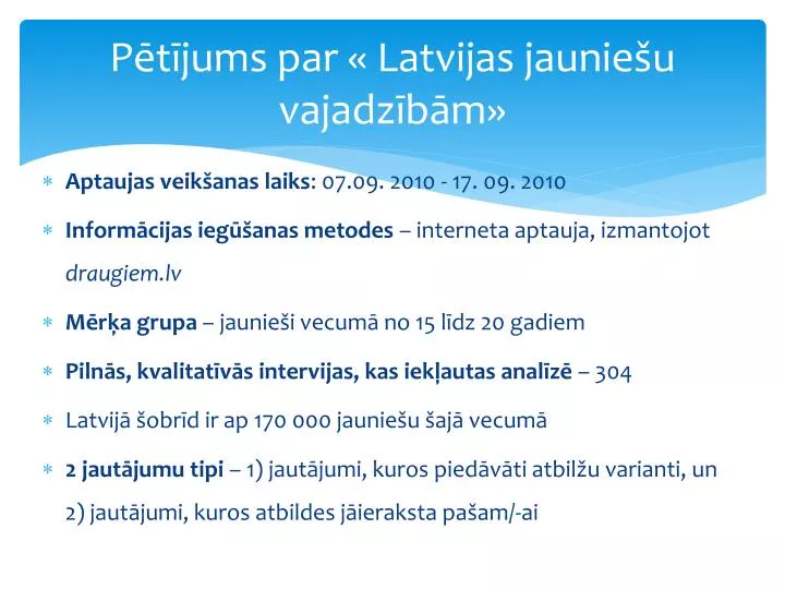 p t jums par latvijas jaunie u vajadz b m