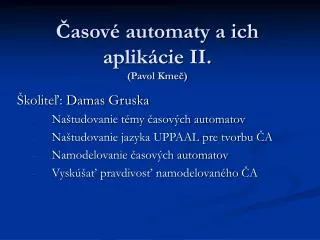 asov automaty a ich aplik cie ii pavol kme