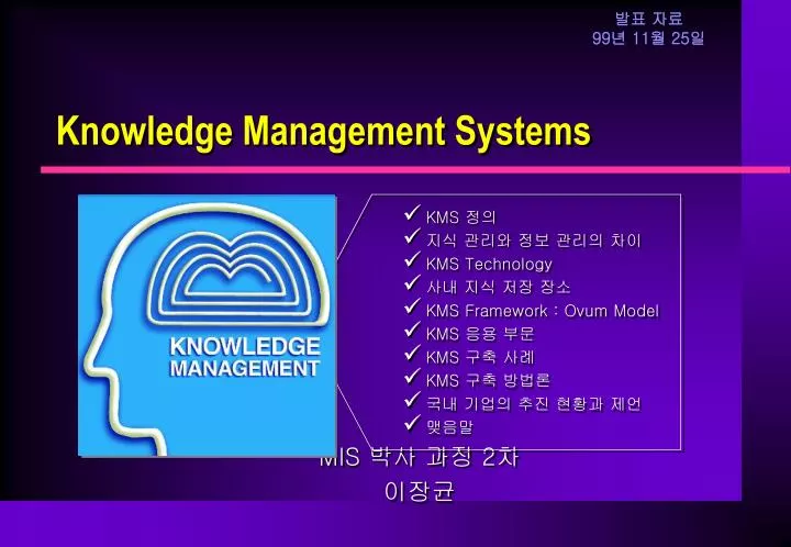 knowledge management systems