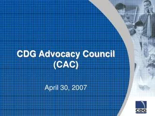 CDG Advocacy Council (CAC)