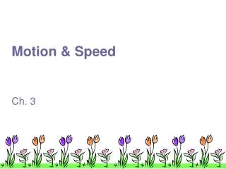 motion speed
