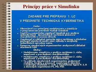 princ py pr ce v simulinku