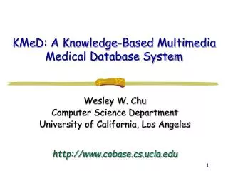 KMeD: A Knowledge-Based Multimedia Medical Database System