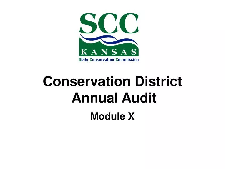 conservation district annual audit
