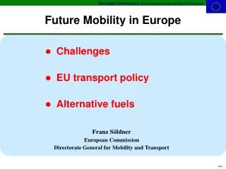 Future Mobility in Europe