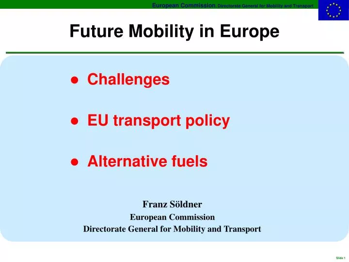 future mobility in europe