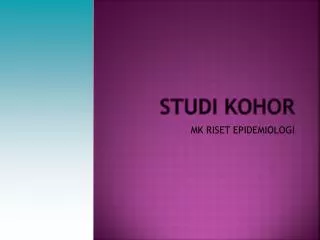 studi kohor