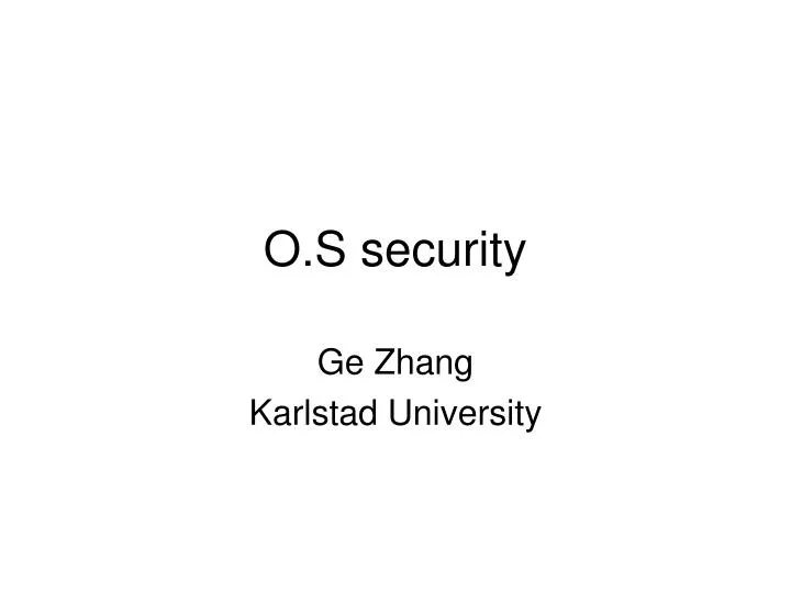 o s security