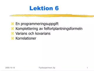 lektion 6