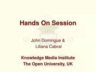 Hands On Session