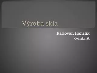 v roba skla