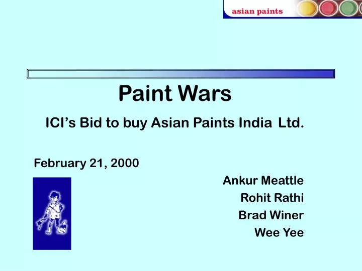 paint wars ici s bid to buy asian paints india ltd