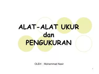 alat alat ukur dan pengukuran