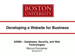 Developing a Website for Business