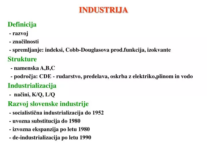 industrija