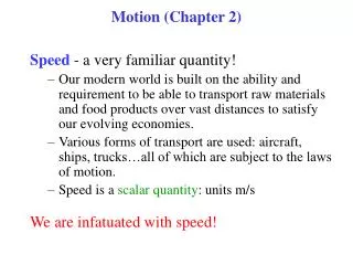 Motion (Chapter 2)
