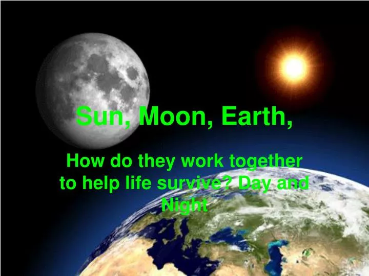 sun moon earth