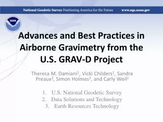 Advances and Best Practices in Airborne Gravimetry from the U.S. GRAV-D Project