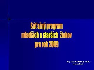 ing jozef mikula phd prezent cia