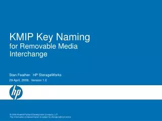 KMIP Key Naming for Removable Media Interchange