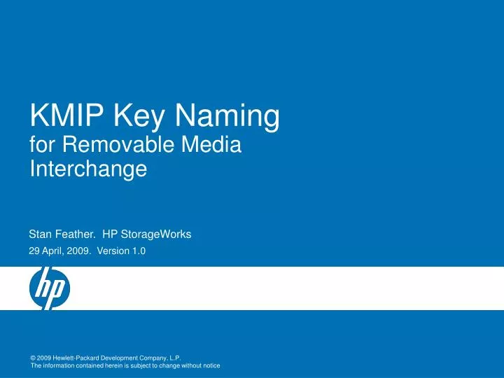 kmip key naming for removable media interchange