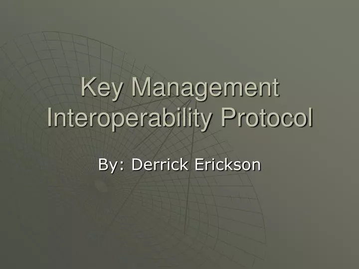 key management interoperability protocol