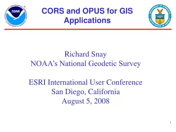 cors and opus for gis applications
