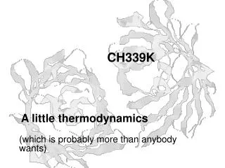 A little thermodynamics