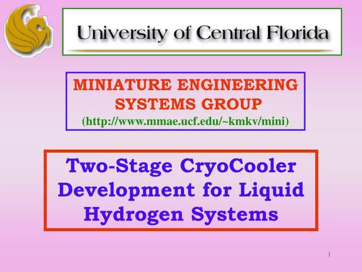 miniature engineering systems group http www mmae ucf edu kmkv mini
