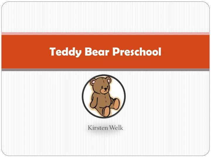 teddy bear preschool