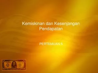 kemiskinan dan kesenjangan pendapatan