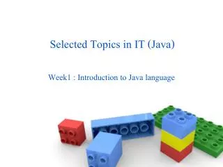 selected topics in it java