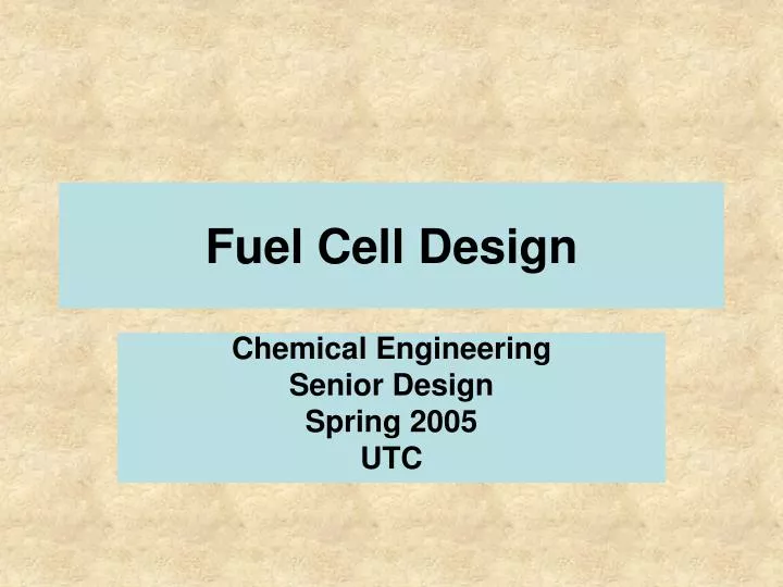 fuel cell design