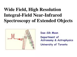Wide Field, High Resolution Integral-Field Near-Infrared Spectroscopy of Extended Objects