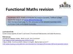 Functional Maths revision - slide 1