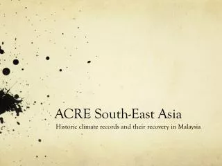 ACRE South-East Asia