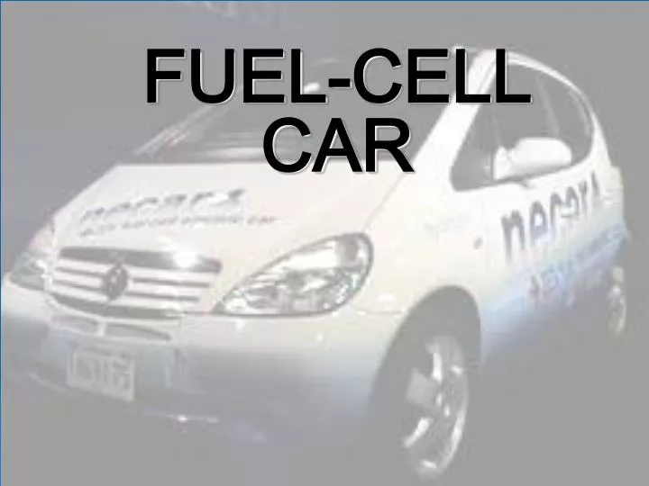 fuel cell car