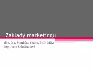 z klady marketingu