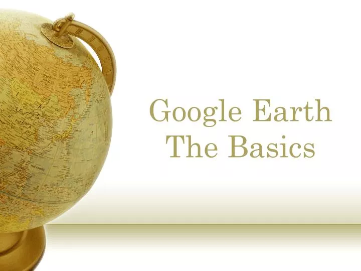 google earth the basics