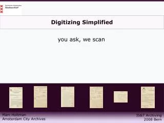 Digitizing Simplified
