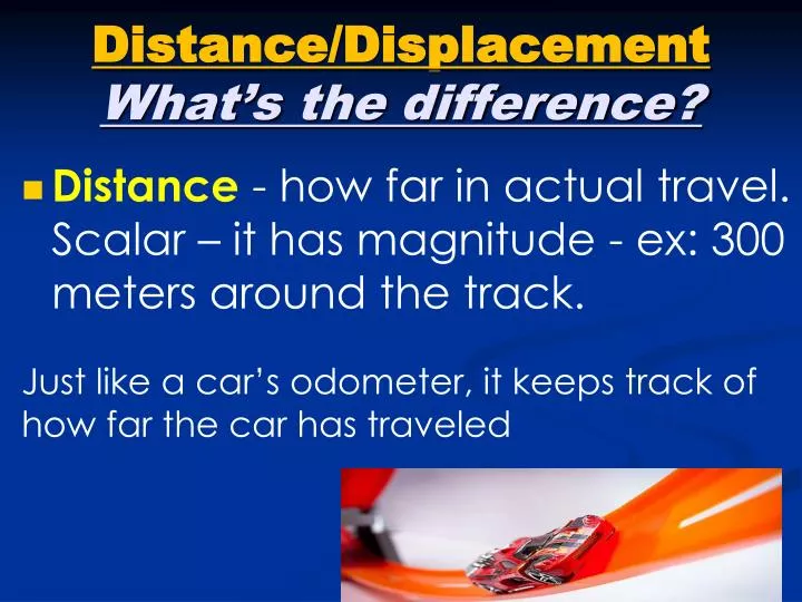 distance displacement what s the difference