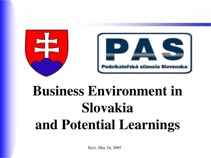 business environment in slovakia and potential learnings