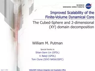 Improved Scalability of the Finite-Volume Dynamical Core