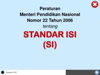 standar isi si
