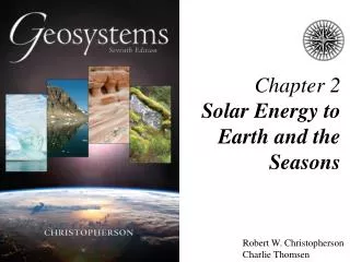 Chapter 2 Solar Energy to Earth and the Seasons